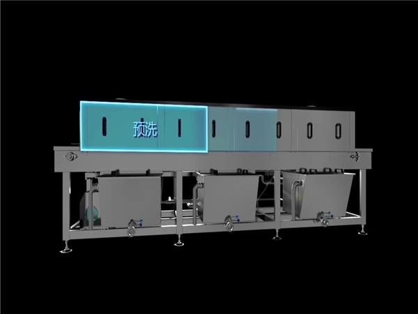 周转筐清洗机，解决细菌残留，降低50%能耗，提升效率80%